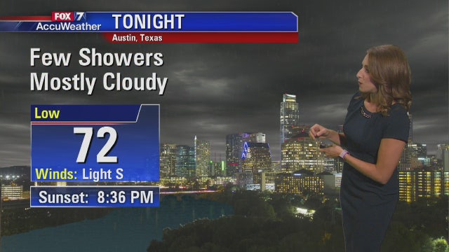 Evening weather forecast for Monday, July 9, 2018