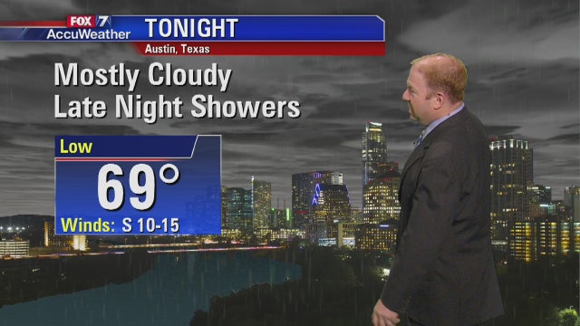 Evening weather forecast for Monday, March 26, 2018