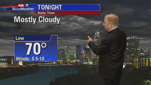 Evening weather forecast for Monday, May 14, 2018