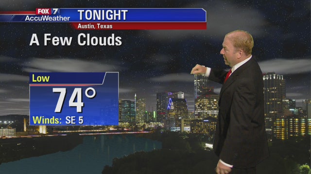 Evening weather forecast for Monday, May 28, 2018