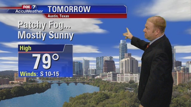 Evening weather forecast for Monday, November 27, 2017