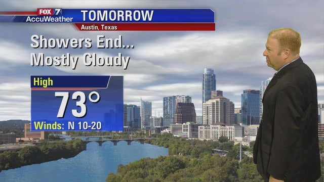 Evening weather forecast for Monday, October 9, 2017