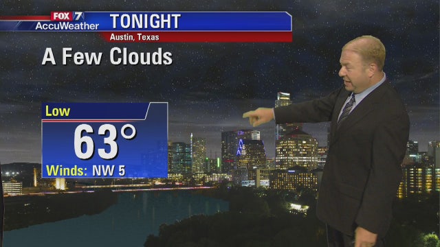 Evening weather forecast for Monday, September 11, 2017