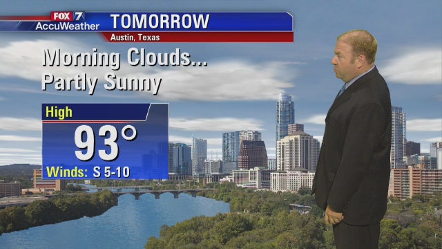 Evening weather forecast for Monday, September 18, 2017