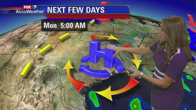 Evening weather forecast for September 18