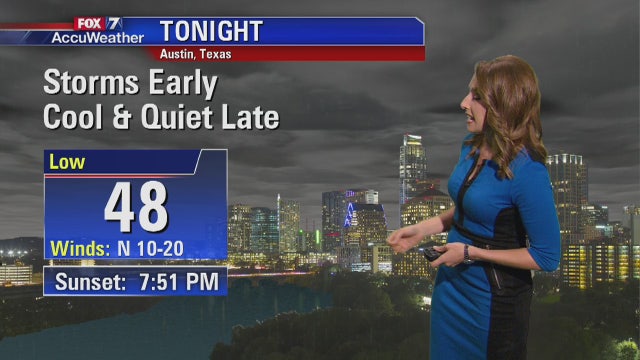 Evening weather forecast for Tuesday, April 3, 2018