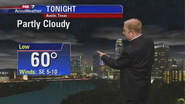 Evening weather forecast for Tuesday, April 24, 2018