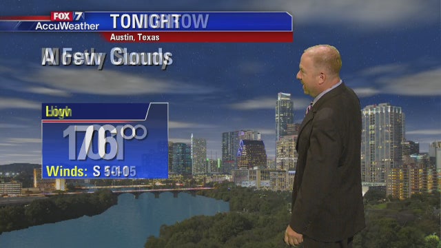 Evening weather forecast for Tuesday, August 7, 2018