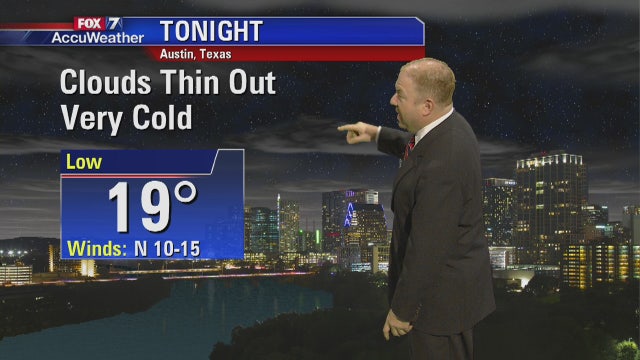 Evening weather forecast for Tuesday, January 16, 2018