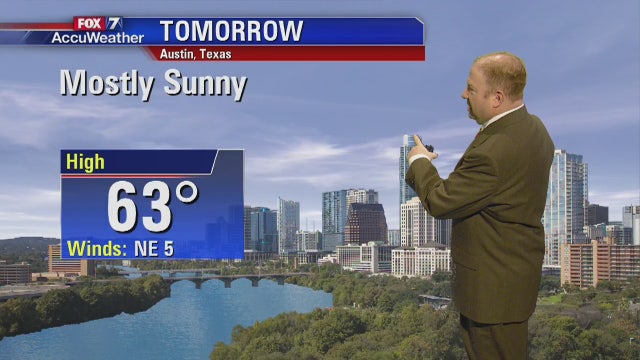 Evening weather forecast for Tuesday, January 23, 2018