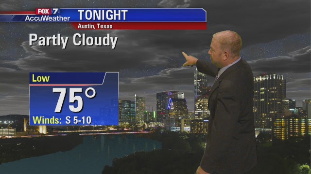 Evening weather forecast for Tuesday, July 10, 2018