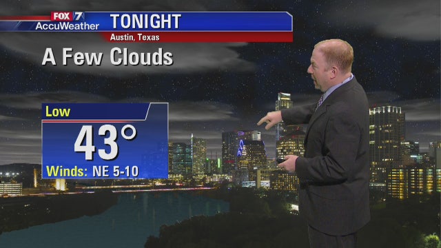 Evening weather forecast for Tuesday, March 13, 2018