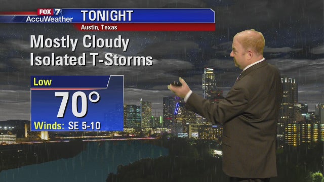 Evening weather forecast for Tuesday, May 15, 2018