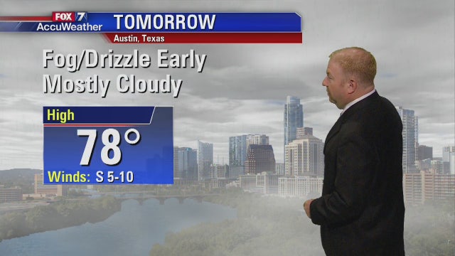 Evening weather forecast for Tuesday, November 14, 2017