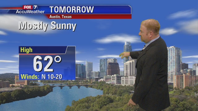 Evening weather forecast for Tuesday, November 21, 2017