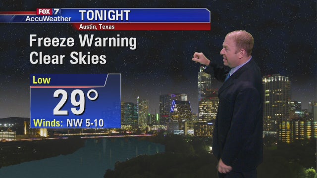 Evening weather forecast for Tuesday, November 13, 2018