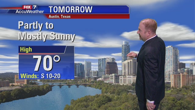 Evening weather forecast for Tuesday, November 27, 2018