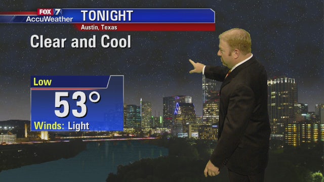 Evening weather forecast for Tuesday, October 17, 2017