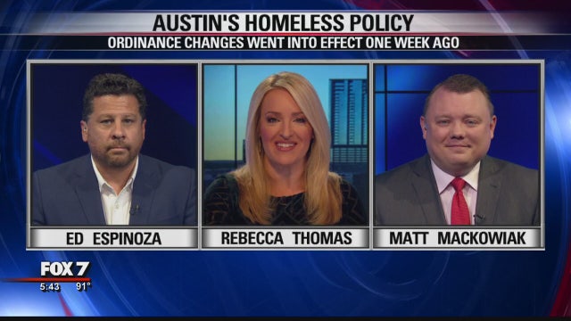 FOX 7 Discussion: Austin's homeless policy