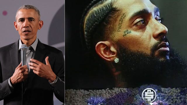 Former President Barack Obama honors Nipsey Hussle with letter highlighting rapper's civic work