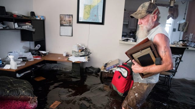 After the hurricane comes the deluge on Carolina coasts