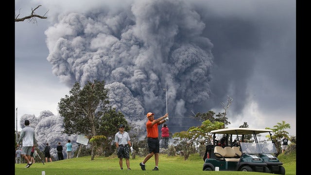 Amount of ash in plume above Hawaii volcano decreases