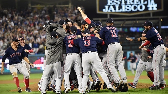 Red Sox beat Dodgers 5-1 in Game 5 to win World Series title