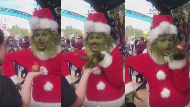 Grinch's heart grows three sizes after receiving smelly gift