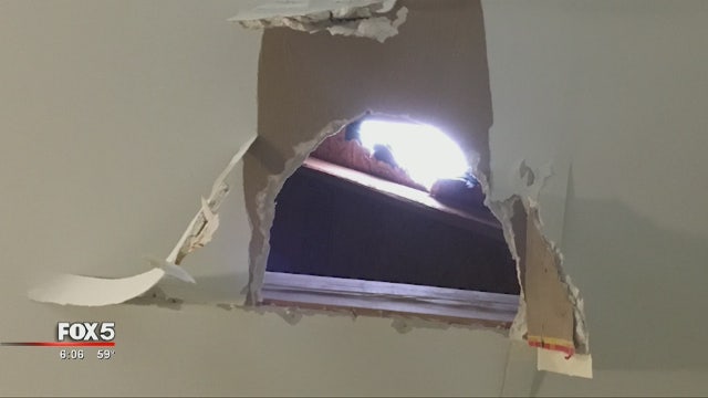 Mystery: Ice falls through Georgia home
