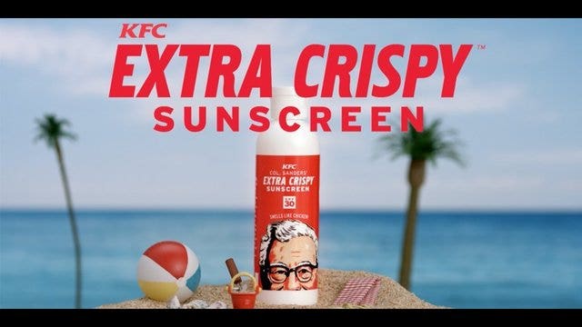 KFC gives away free fried chicken scented sunscreen