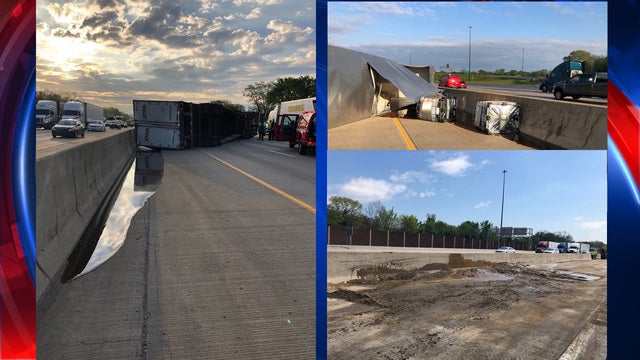Sticky situation: Semi-trailer hauling 40,000 lbs. of honey overturns along Indiana highway