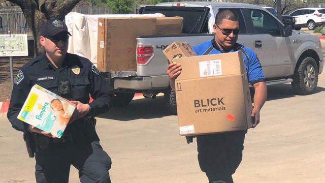 Austin police surprise single mother with child care items