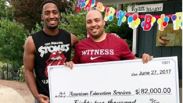 NFL player Logan Ryan pays off his brother's student loans