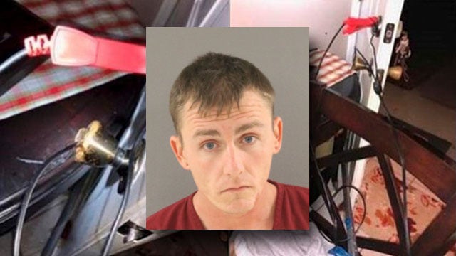 Man accused of rigging door to electrocute pregnant wife