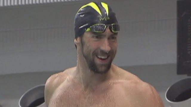 Michael Phelps on UT campus