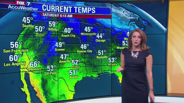 Morning weather forecast for Saturday, October 27, 2018