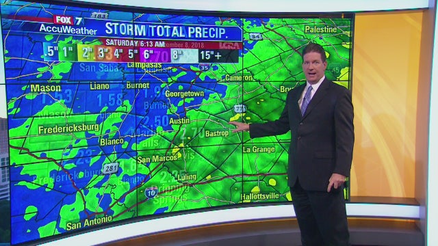 Morning weather forecast for Saturday, December 8, 2018