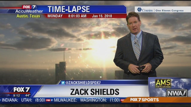 Morning weather forecast for Monday, January 15, 2018