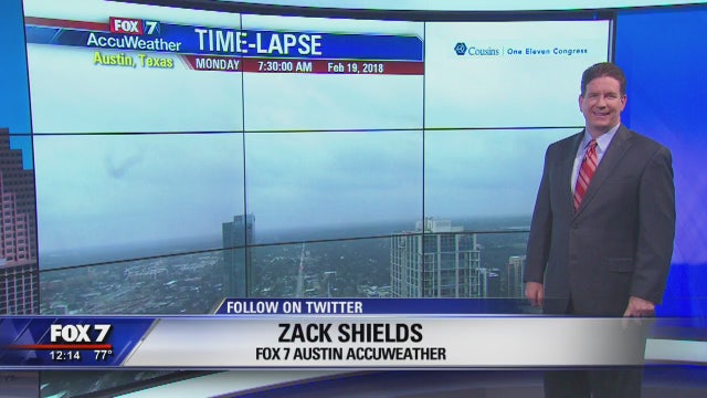 Morning weather forecast for Monday, February 19, 2018