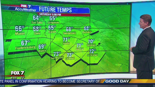 Morning weather forecast for April 13, 2018