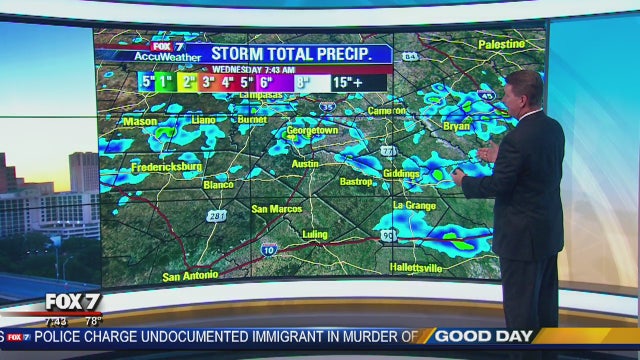 Morning weather forecast for August 22, 2018