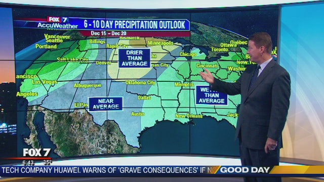 Morning weather forecast for December 10, 2018