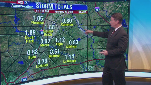Morning weather forecast for February 23, 2018