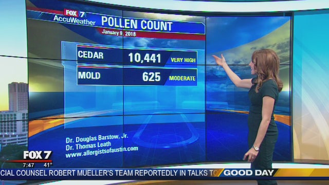 Morning weather forecast for January 9, 2018