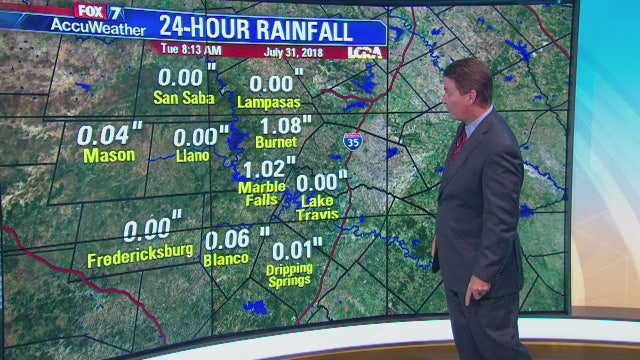 Morning weather forecast for July 31, 2018
