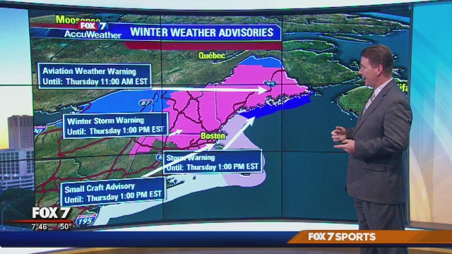 Morning weather forecast for March 8, 2018