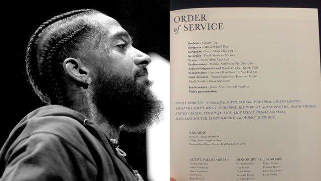 Here are the speakers and performers at Nipsey Hussle's memorial service