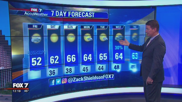 Noon forecast for Dec. 14, 2018