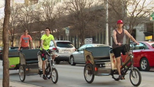 Pedicab drivers keep on pedaling after fire burns storage warehouse in East Austin