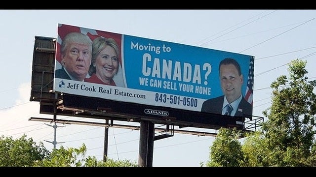 Moving to Canada? SC real estate agent cashes in on presidential race